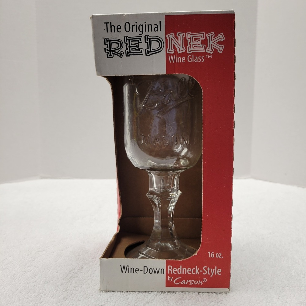 The Orginal Rednek Wine Glass by Carson new in box